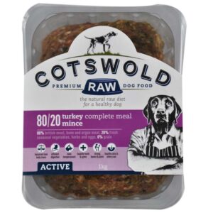 80/20 Active Turkey Complete Meal Mince 1KG