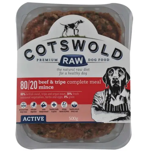 80/20 Active Beef & Tripe Complete Meal Mince 500g